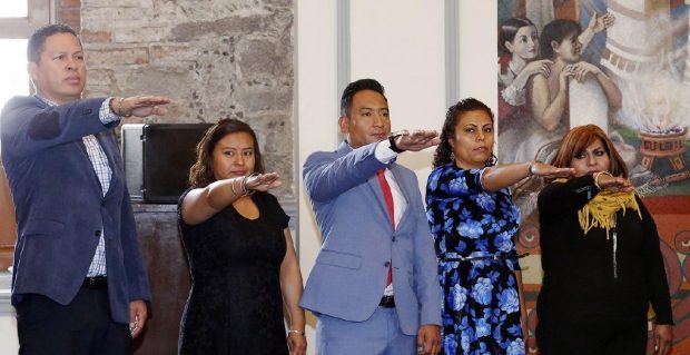 Toman protesta a autoridades de la junta auxiliar Ignacio Zaragoza
