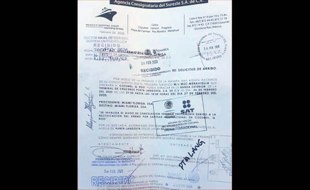 Rectifican y aceptan crucero rechazado por temor a coronavirus en Quintana Roo