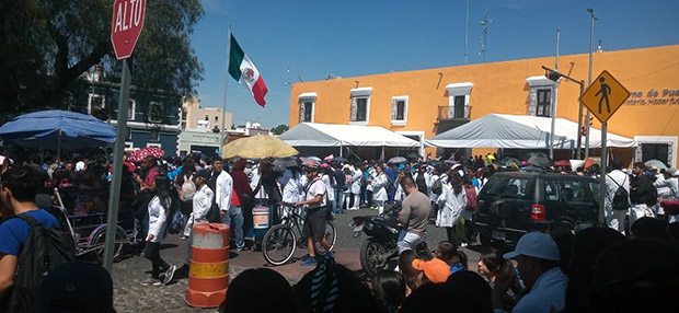 Justicia, claman estudiantes de UPAEP y BUAP