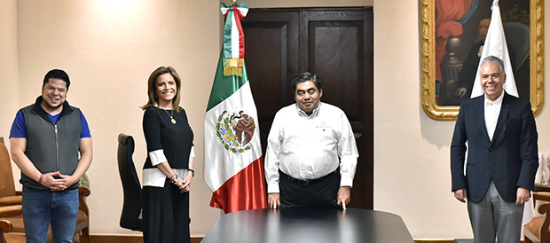 Se reúne gobernador Miguel Barbosa con dirigente del Consejo Coordinador Empresarial