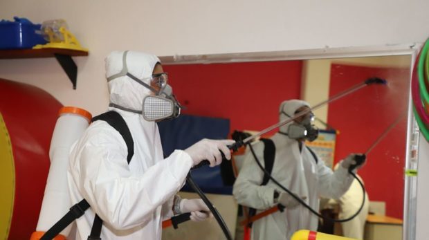 Ayuntamiento de San Andrés Cholula desinfecta instalaciones del DIF, SSPTM y Protección Civil