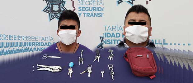 Municipales aseguran a dos “amantes” de automotores