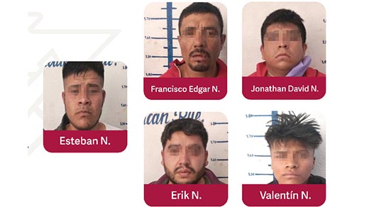 Atrapan a 5 implicados en robo de un camión de carga
