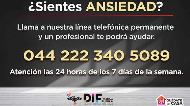 Activan línea telefónica permanente para la atención de ansiedad