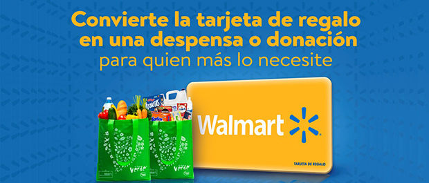 Una alternativa de ayuda y apoyo, la tarjeta de regalo de Walmart