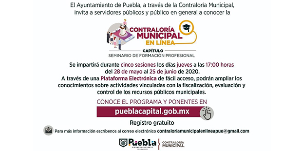 Gobierno de la Ciudad invita a participar en seminario virtual sobre fiscalización, evaluación y control de recursos públicos
