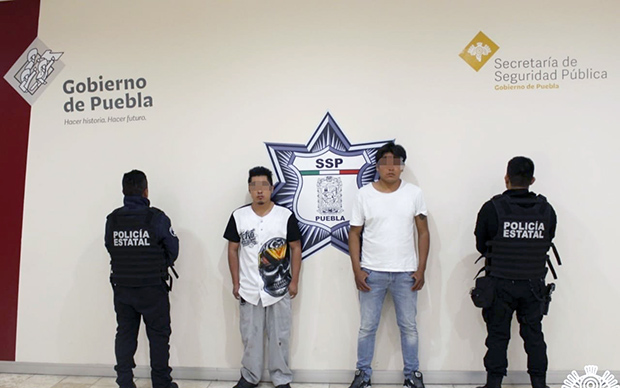 Detienen agentes de la SSP a dos presuntos narcomenudistas en San Baltazar Campeche