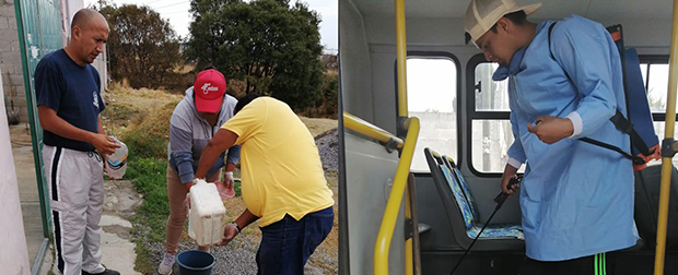 Realizan vecinos campaña de sanitización