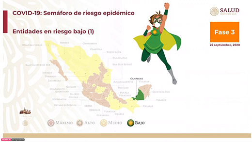 Primer Estado en cambiar a verde