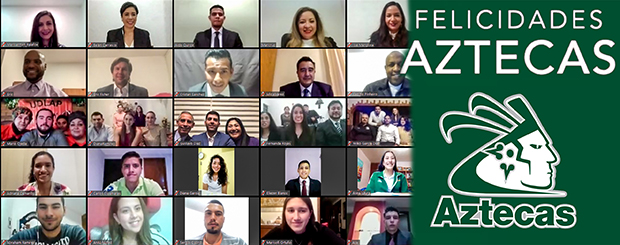 Los Aztecas UDLAP celebran a 11 de sus guerreros