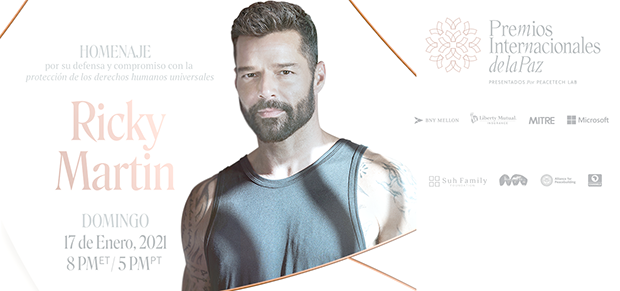 Ricky Martin, será reconocido por su trayectoria como activista por los derechos humanos