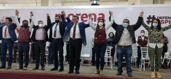 Senadores cierran filas a favor de Claudia Rivera, harán visitas diarias para defender el voto: Monreal