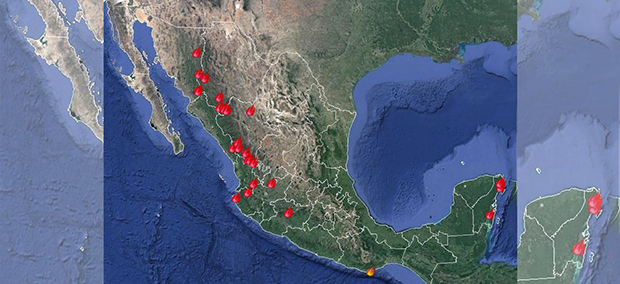 Situación de incendios forestales en México al 18 de mayo