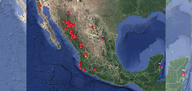 Situación de incendios forestales en México al 10 de junio