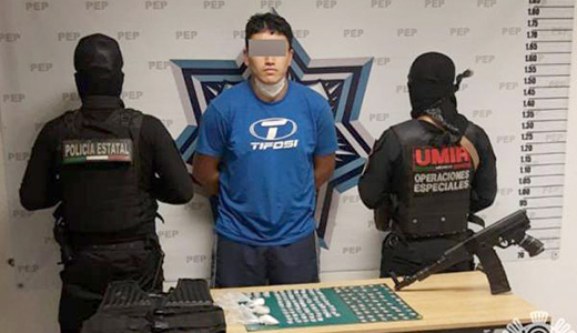 Detiene Policía Estatal a presunto distribuidor de droga, “El Sinaloa”
