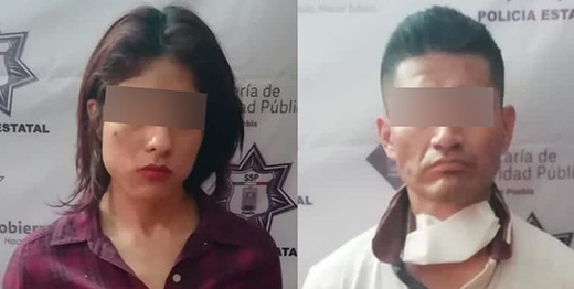 En posesión de aparente droga, Policía Estatal detiene a dos personas en Tepexi
