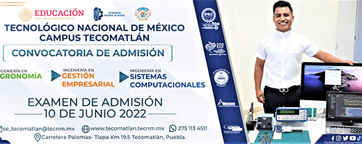 Invita ITT de Tecomatlán a convocatoria de admisión