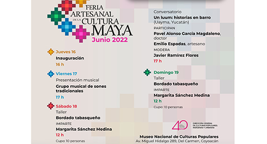 Se alista la primera Feria Artesanal de la Cultura Maya en el Museo Nacional de Culturas Populares