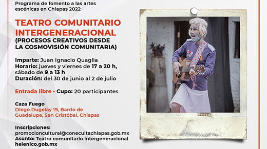 Inicia el Programa de Fomento a las Artes Escénicas en Chiapas, un plan académico para garantizar los derechos culturales en el estado