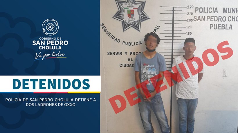 Policía de San Pedro detiene a dos ladrones de OXXO