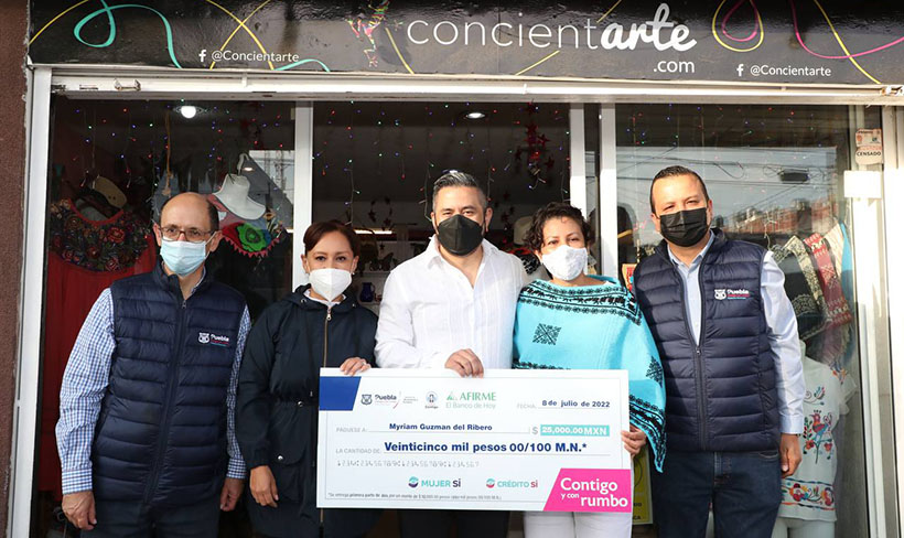 Van 200 “Créditos Contigo” brindados a emprendedores; Ayuntamiento continuará financiando a más poblanos