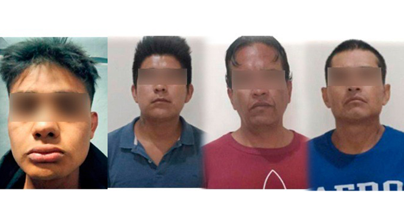 En posesión de aparente droga, Policía Estatal detiene a cuatro personas