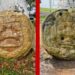 Centro INAH Tabasco recupera dos relieves olmecas de “contorsionistas”, procedentes de Tenosique