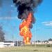 Obra provoca perforación y explosión en ducto de Pemex en Amozoc, Puebla