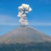 Volcán Popocatépetl registró una explosión y enorme fumarola esta madrugada
