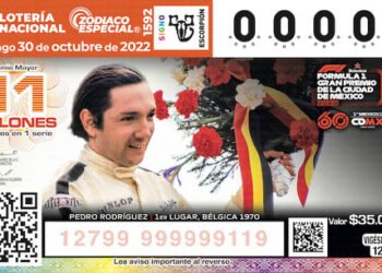 Lotería Nacional lanzará billetes especiales por 60 aniversario de la Fórmula 1 en México