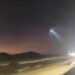Cohete de Elon Musk, Falcon 9, es visto sobre el cielo del noroeste de México