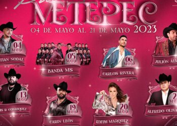 Un gran elenco encabeza el cartel oficial del palenque Feria San Isidro Metepec 2023