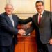 Acuerdan Sergio Salomón y AMLO sacar adelante agenda estatal