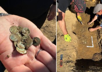 Una mujer halla un “inimaginable” tesoro medieval paseando por el campo
