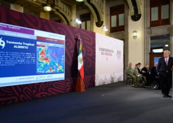 Gobierno federal atiende a la población por efectos de tormenta tropical Alberto en el Golfo de México