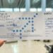 A lo retro: tarjetas de embarque escritas a mano en medio del apagón de Microsoft
