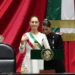 Claudia Sheinbaum Pardo rinde protesta como la primera presidenta de México, ante el Congreso de la Unión