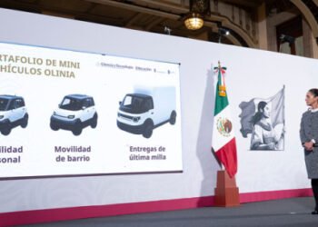 Presidenta Claudia Sheinbaum presenta Olinia, primera armadora mexicana de mini vehículos eléctricos desarrollados en México