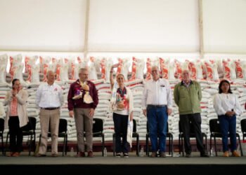 En Michoacán, Presidenta Claudia Sheinbaum encabeza entrega del Programa de Fertilizantes para el Bienestar, derecho de las y los campesinos