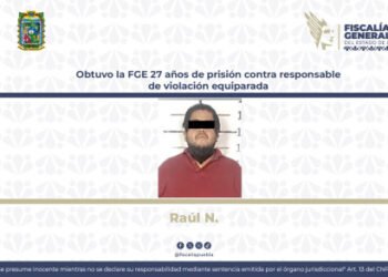 Obtuvo la FGE 27 años de prisión contra responsable de violación equiparada