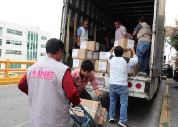 Recibe INE Puebla boletas electorales para elección judicial