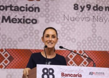 Debemos sentirnos satisfechos por la solidez económica de México: Presidenta al inaugurar la 88 convención bancaria desde Nayarit
