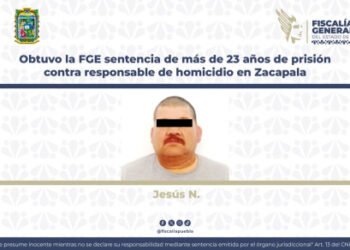 Obtuvo la FGE sentencia de más de 23 años de prisión contra responsable de homicidio en Zacapala
