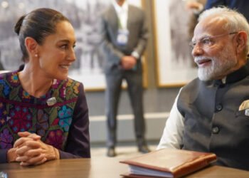 En G7, conversan Presidenta Claudia Sheinbaum y primer ministro de India, Narendra Modi, sobre inversiones científicas y tecnológicas
