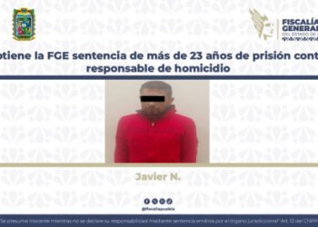 Obtiene la FGE sentencia de más de 23 años de prisión contra responsable de homicidio