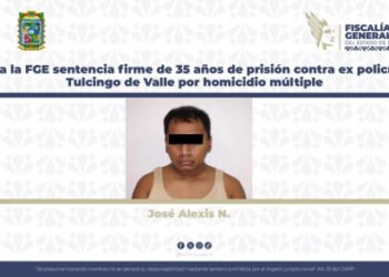 Logra la FGE sentencia firme de 35 años de prisión contra ex policía de Tulcingo de Valle por homicidio múltiple