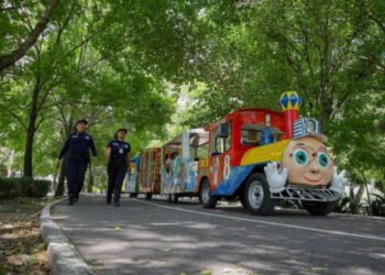 Policía Auxiliar fortalece paz y seguridad en parques y jardines de Puebla