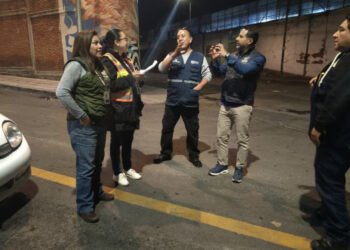 Realiza Contraloría Municipal supervisión nocturna de nuevas luminarias