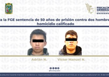 Logra la FGE sentencia de 50 años de prisión contra dos hombres por homicidio calificado