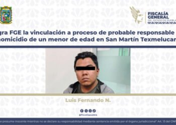 Logra FGE la vinculación a proceso de probable responsable del homicidio de un menor de edad en San Martín Texmelucan